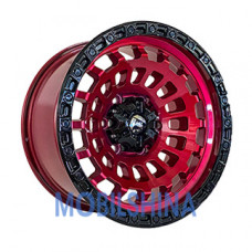R17 9 6/139.7 110.5 ET-12 Off road wheels OW1025 Red black lip black rivets (литой)