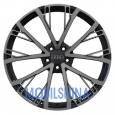 R21 8.5 5/112 66.5 ET43 Replica forged A2110264 Gloss black with dark machined face (кованый)