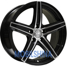 R14 6 4/100 0 ET35 Zorat wheels 3 143 Black polished (Черный с полированной лицевой частью) (литой)