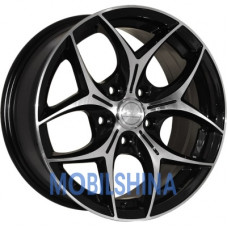 R13 5.5 4/98 58.6 ET25 Zorat wheels 3 206 Black polished (Черный с полированной лицевой частью) (литой)