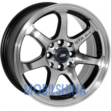 R14 6 4/100 67.1 ET35 Zorat wheels 356 Black polished (Черный с полированной лицевой частью) (литой)
