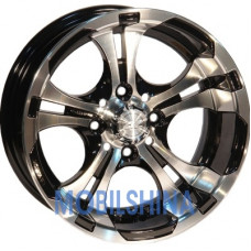 R13 6 4/98 58.6 ET0 Zorat wheels 720 Black polished (Черный с полированной лицевой частью) (литой)