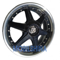 R16 7 4/108 73.1 ET25 Kyowa racing KR-207 black polished (литой)