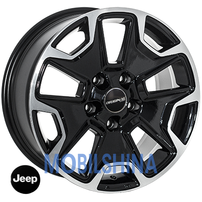 R17 8 5/127 71.6 ET35 Zorat wheels 9 080 Black polished (Черный с полированной лицевой частью) (литой)