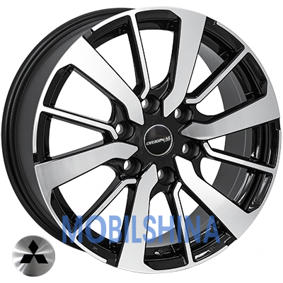 R18 7.5 6/139.7 67.1 ET38 Zorat wheels 7 763 Black polished (Черный с полированной лицевой частью) (литой)