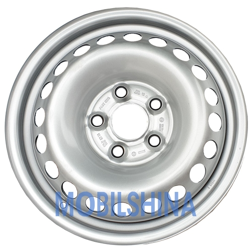 R16 6.5 5/120 65.1 ET51 Alst (kfz) 9685 Volkswagen Silver (Серебро) (стальной)