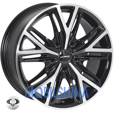 R18 8 5/130 84.1 ET43 Zorat wheels 9 530 Black polished (Черный с полированной лицевой частью) (литой)