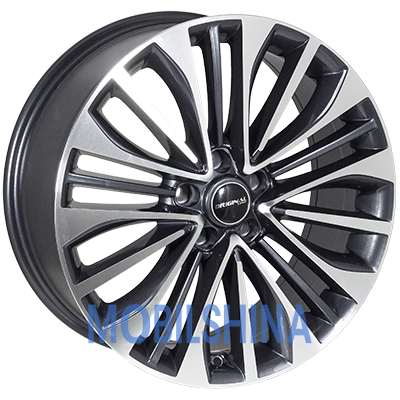 R18 7.5 5/114.3 67.1 ET40 Zorat wheels BK758 Темно-серый металлик с полированным лицом (литой)