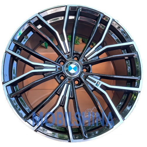 R19 8 5/120 72.6 ET30 Replica BMW B5964 Black full polish (литой)