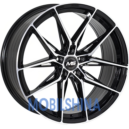 R20 9 5/114.3 73.1 ET35 Zorat wheels BK5597 Black polished (Черный с полированной лицевой частью) (литой)