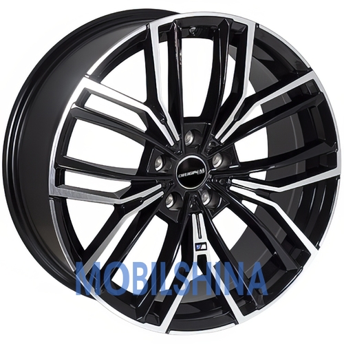 R19 8 5/112 66.6 ET30 Zorat wheels ZW-BK5964 Black polished (Черный с полированной лицевой частью) (литой)