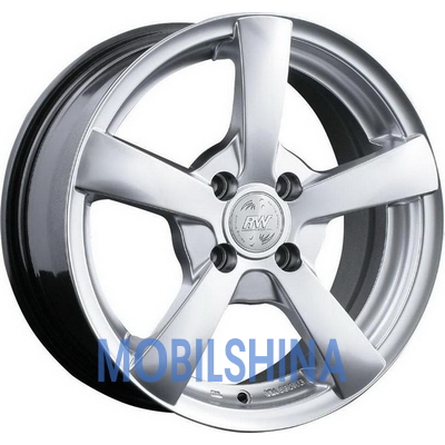 R14 6 5/100 67.1 ET38 Racing wheels H-337 hyper silver (литой)