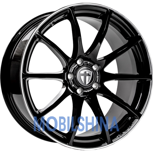 R18 8.5 5/112 72.6 ET30 Tomason TN1 black rim polished (литой)