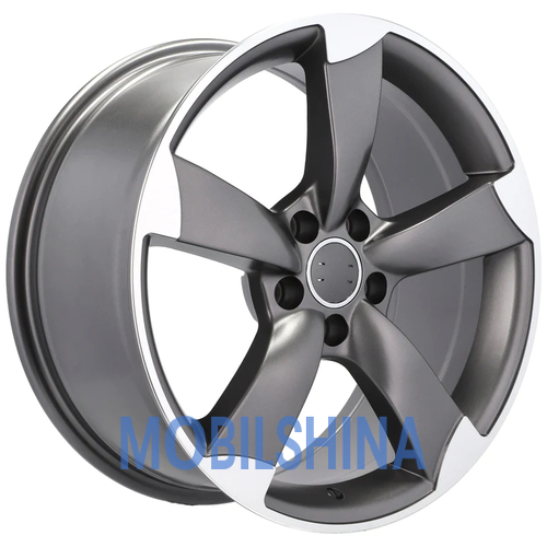 R16 7.5 5/112 66.6 ET42 Zorat wheels BK217 Grey Polished (Темно-серый с полированной лицевой частью) (литой)