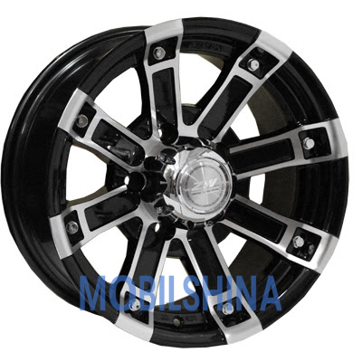 R15 7.5 5/139.7 110.5 ET-10 Zorat wheels 2 516 Black polished (Черный с полированной лицевой частью) (литой)