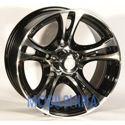R15 8 5/139.7 110.5 ET5 Zorat wheels 269 Black polished (Черный с полированной лицевой частью) (литой)