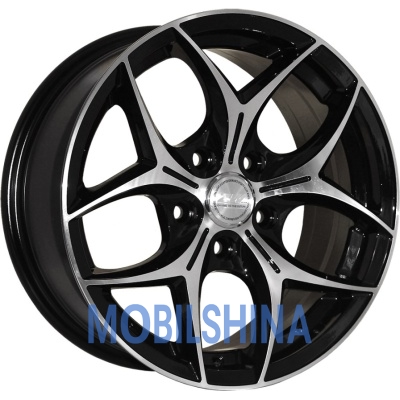 R15 6.5 5/100 57.1 ET35 Zorat wheels 3 206 Black polished (Черный с полированной лицевой частью) (литой)