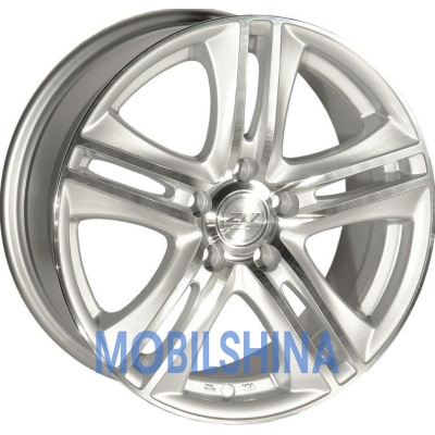 R16 7 5/98 58.1 ET35 Zorat wheels 392 Silver Polished (Серебристый полированный) (литой)