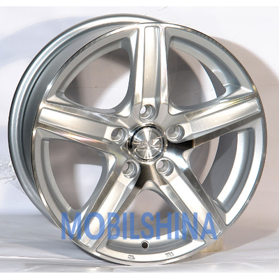 R15 6.5 5/112 57.1 ET35 Zorat wheels 610 Silver Polished (Серебристый полированный) (литой)