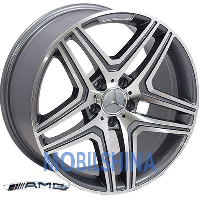R20 9 5/112 66.6 ET48 Zorat wheels BK206 Grey Polished (Темно-серый с полированной лицевой частью) (литой)