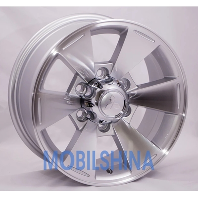 R16 7 6/139.7 110.5 ET10 Zorat wheels BK238 Silver Polished (Серебристый полированный) (литой)