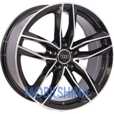 R20 9 5/130 71.6 ET60 Zorat wheels BK690 Black polished (Черный с полированной лицевой частью) (литой)