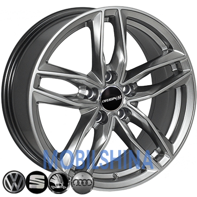 R17 7.5 5/112 66.6 ET38 Zorat wheels BK690 Hyper black (Насыщенный черный, иногда темно-серебристый) (литой)