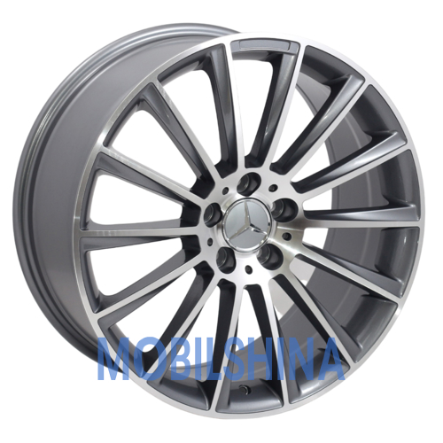 R18 8.5 5/112 66.6 ET35 Zorat wheels BK836 Grey Polished (Темно-серый с полированной лицевой частью) (литой)