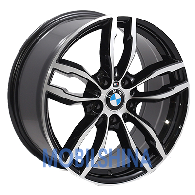 R18 8 5/120 74.1 ET35 Zorat wheels BK921 Black polished (Черный с полированной лицевой частью) (литой)