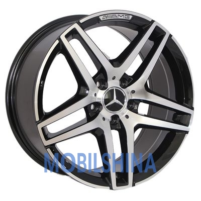 R19 8.5 5/112 66.6 ET45 Zorat wheels BK967 Black polished (Черный с полированной лицевой частью) (литой)