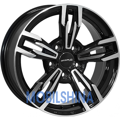R16 7 5/112 66.6 ET40 Zorat wheels 8 104 Black polished (Черный с полированной лицевой частью) (литой)