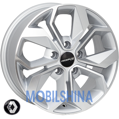 R15 6.5 5/108 60.1 ET44 Zorat wheels BK5168 Silver Polished (Серебристый полированный) (литой)