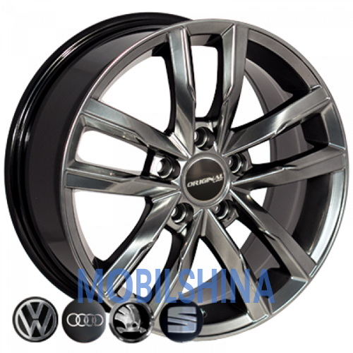 R17 7.5 5/112 57.1 ET45 Zorat wheels BK5182 Hyper black (Насыщенный черный, иногда темно-серебристый) (литой)