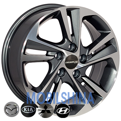 R16 6.5 5/114.3 67.1 ET45 Zorat wheels BK5210 Hyper black (Насыщенный черный, иногда темно-серебристый) (литой)