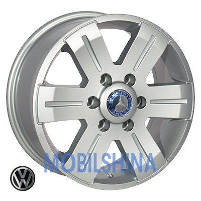 R16 7 6/130 84.1 ET60 Zorat wheels BK562 Silver (Серебро) (литой)
