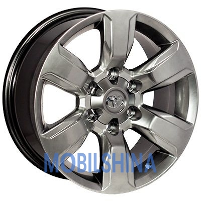 R17 7.5 6/139.7 106.2 ET25 Zorat wheels D6045 Hyper black (Насыщенный черный, иногда темно-серебристый) (литой)