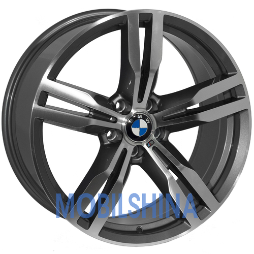 R19 8.5 5/112 66.6 ET25 Zorat wheels BK5327 Grey Polished (Темно-серый с полированной лицевой частью) (литой)