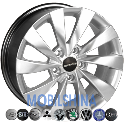 R15 6.5 5/112 66.6 ET35 Zorat wheels BK438 hyper silver (литой)