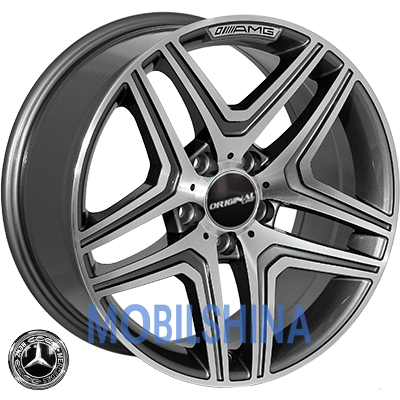 R17 8 5/112 66.6 ET35 Zorat wheels BK5925B Grey Polished (Темно-серый с полированной лицевой частью) (литой)