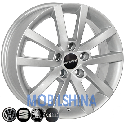 R16 6.5 5/112 57.1 ET50 Zorat wheels BK711 Silver (Серебро) (литой)
