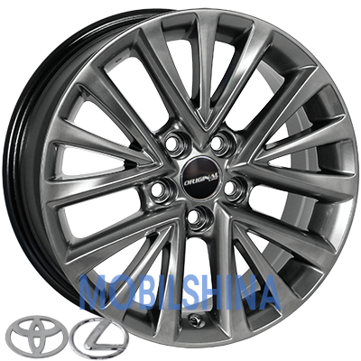 R17 7 5/114.3 60.1 ET45 Zorat wheels BK5159 Hyper black (Насыщенный черный, иногда темно-серебристый) (литой)