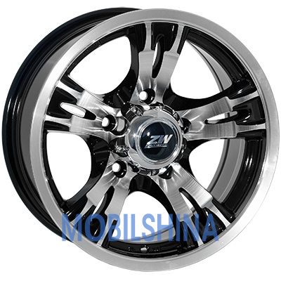 R16 7 5/139.7 110.5 ET0 Zorat wheels 2 513 Black polished (Черный с полированной лицевой частью) (литой)